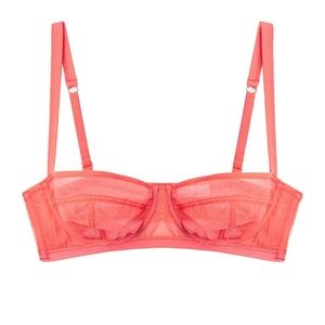 Fleur Du Mal Tricot Balconette Bra (32D)- Neon